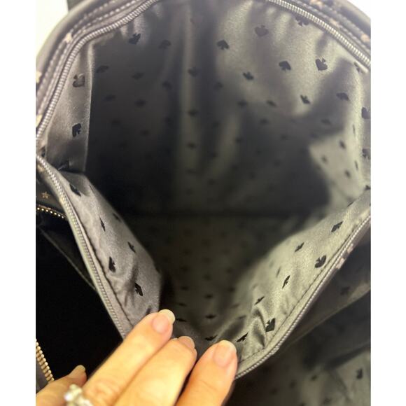 Kate Spade New York Black Star Print Nylon Tote Bag Excellent Condition Preloved - Picture 6 of 6